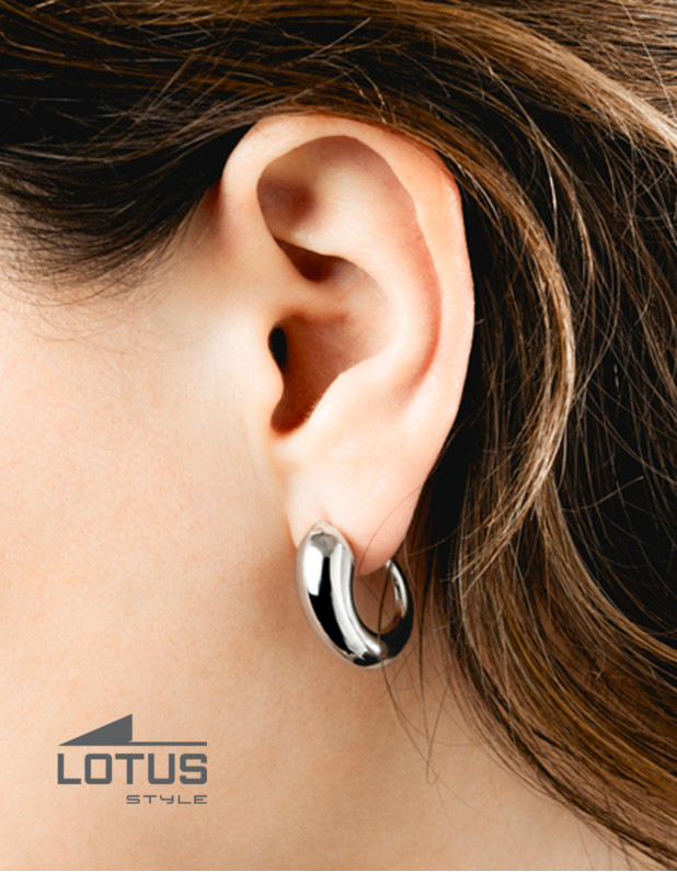 LOTUS STYLE WOMEN'S STAINLESS STEEL EARRINGS 